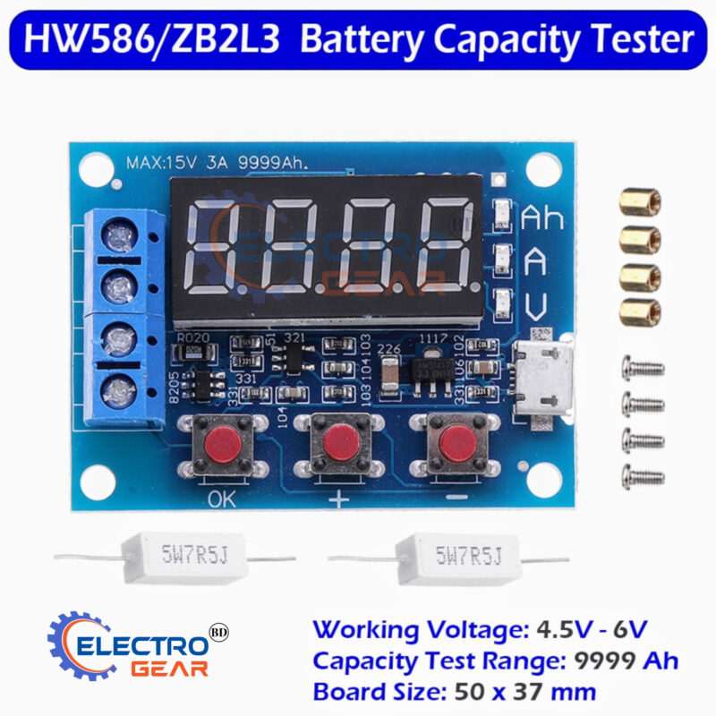 Battery Capacity Meter & Discharge Tester for 18650 Li-ion Lithium Battery - Image 2