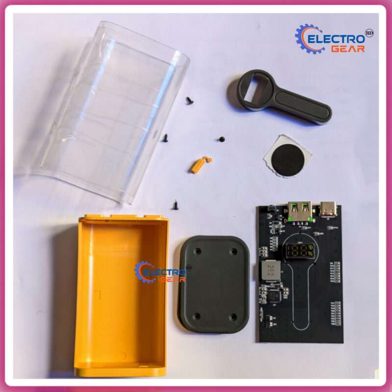 PD 22.5W Transparent Super Fast Power Bank Case ( Without Battery ) - Image 3