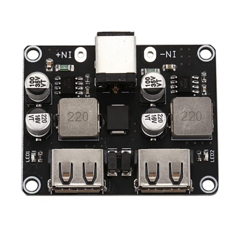 2 USB QC3.0 QC2.0 Usb Dc-Dc Buck Converter Charging Step Down Module 6-32V 9V 12V 24V To Fast Quick Charger 3V 5V 12V Circuit Board - Power Bank Circuit