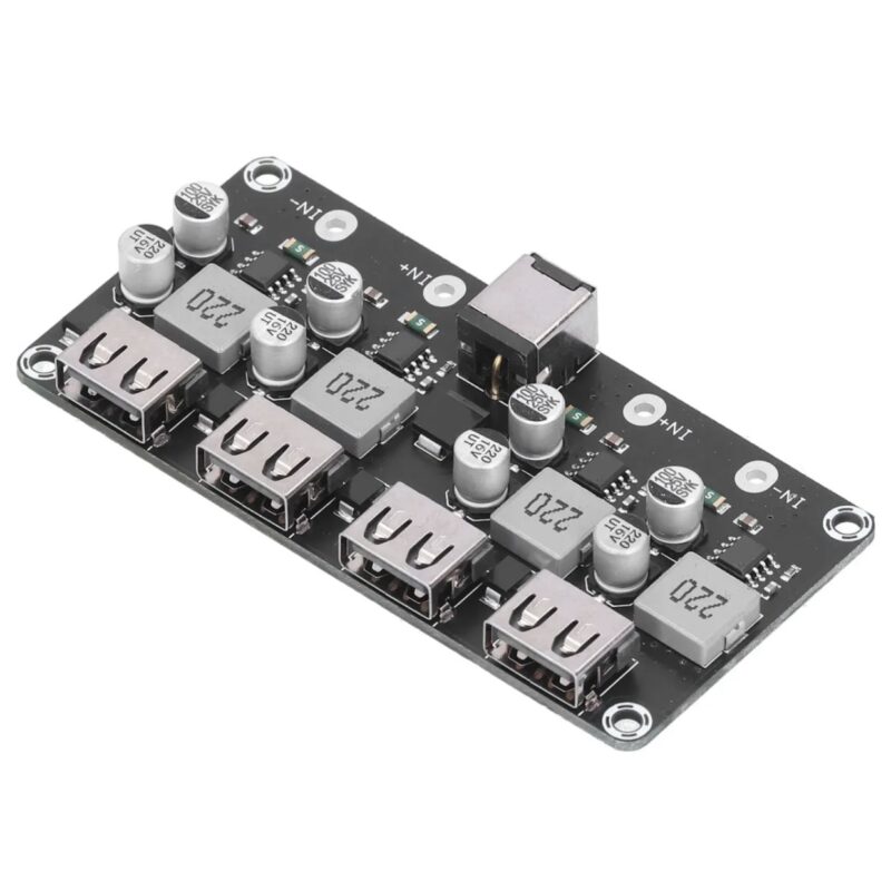 4 USB QC3.0 QC2.0 USB DC-DC Buck Converter Charging Step Down Module 6-32V 9V 12V 24V to Fast Quick Charger Circuit - Image 2