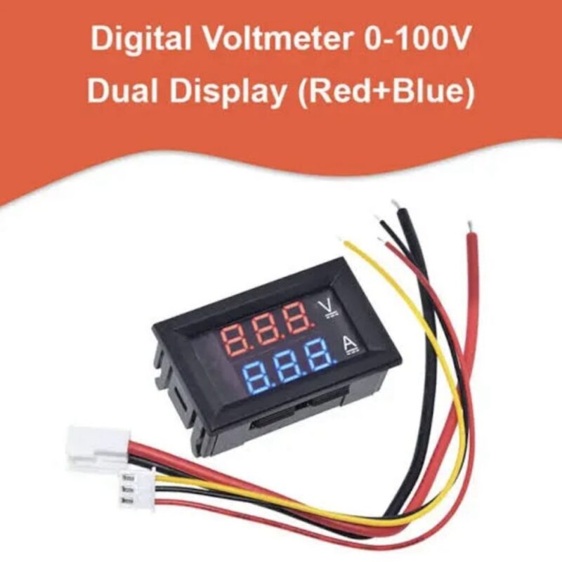 DC 0-100V 10A LCD Display Digital Voltmeter Ammeter