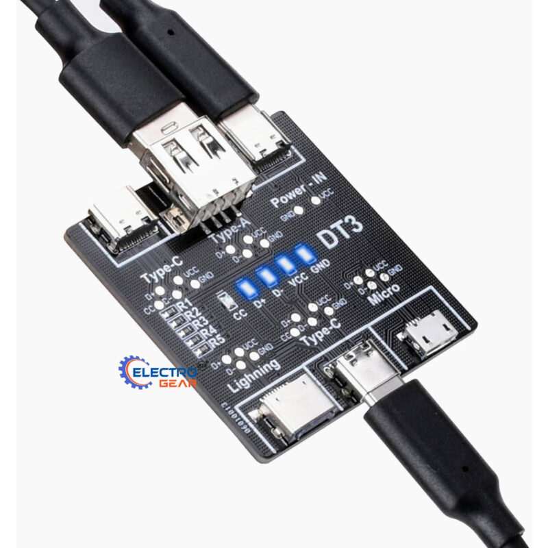 DT3 Data Cable Detection Board USB Cable Tester for IOS Android Type-C Short Circuit On-Off Switching Test Board Tool - Image 3