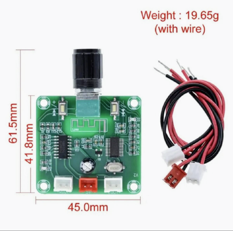 XH-A158 ultra clear Bluetooth 5.0 power mini speaker amplifier board 5W*2 Amplifier - Image 2