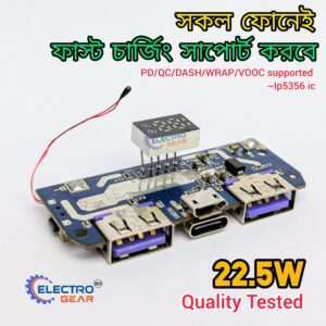 iP5356 22.5W Dual USB Power Bank Module With Digital Display