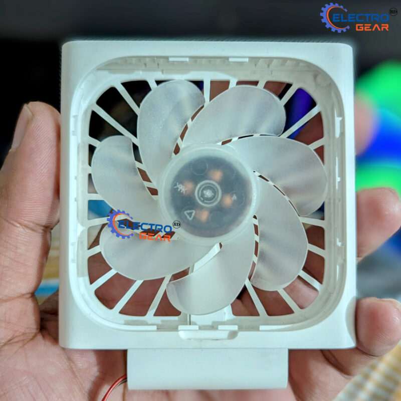 Mini brushless small fan DC7.4-12V 4W large air volume with RGB LED - Image 2