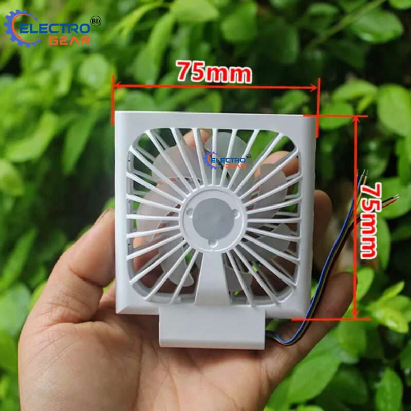 Mini brushless small fan DC7.4-12V 4W large air volume with RGB LED - Image 4