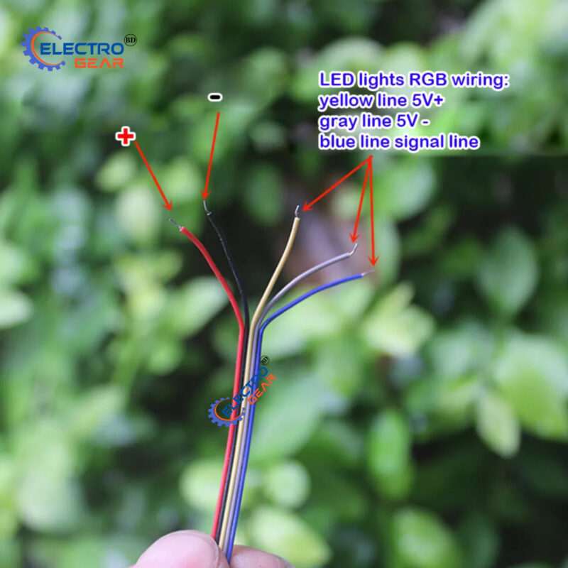 Mini brushless small fan DC7.4-12V 4W large air volume with RGB LED - Image 3