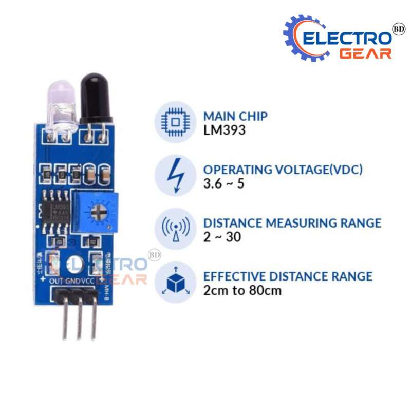 IR Infrared Obstacle Avoidance Sensor Module - Image 3