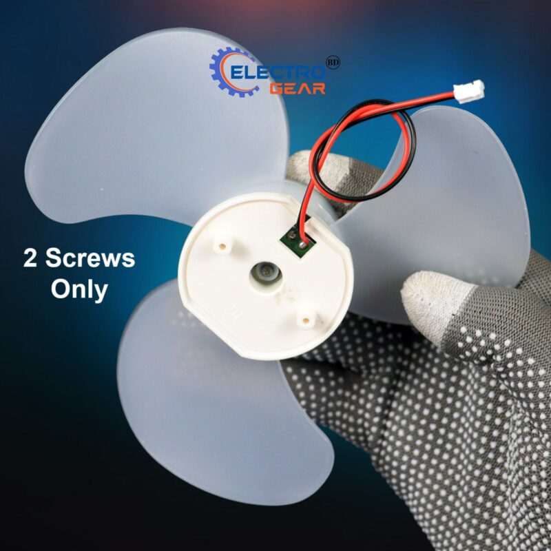 BLDC Brushless Fan Motor 12V Fan Core 3 Blades High Air Flow 6 inch - Image 3