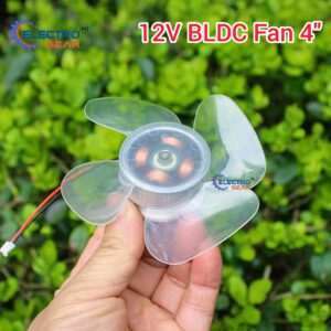 BLDC Brushless Fan Motor 12V Fan Core 4 Blades High Air Flow 4 inch