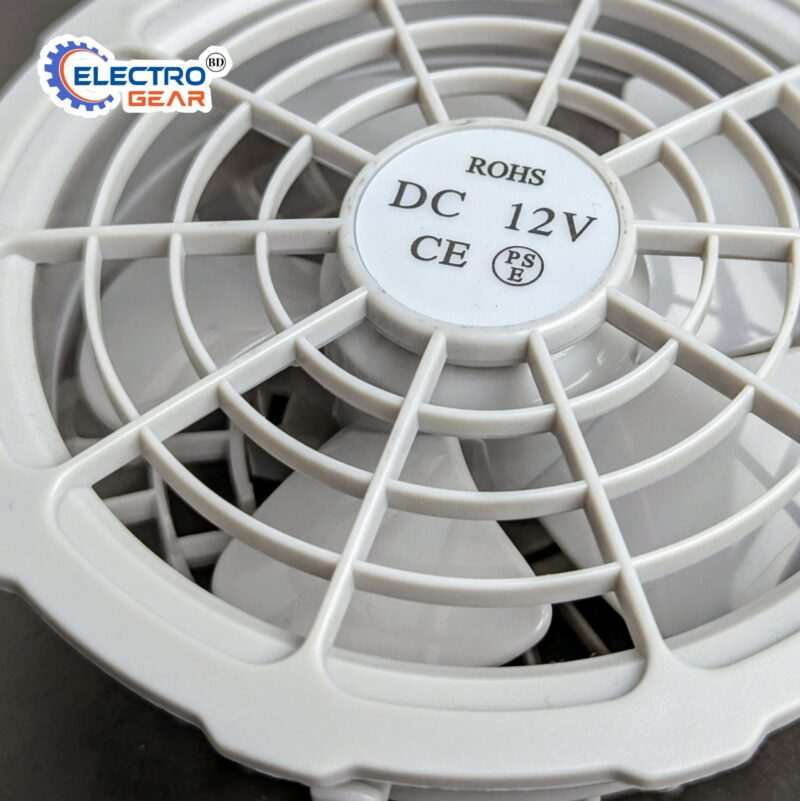 DC Fan Motor 12V Fan Core 3 Blades Ventilation High Air Flow 4 inch - Image 3