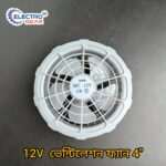 DC Fan Motor 12V Fan Core 3 Blades Ventilation High Air Flow 4 inch