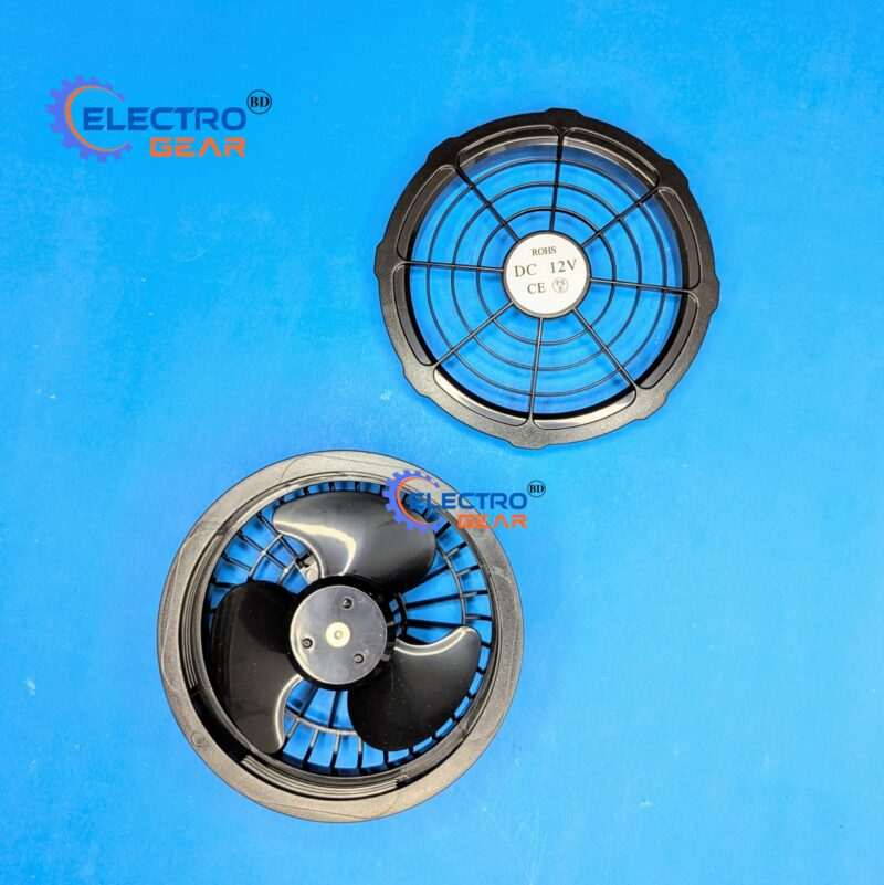 DC Fan Motor 12V Fan Core 3 Blades Ventilation High Air Flow 4 inch - Image 7