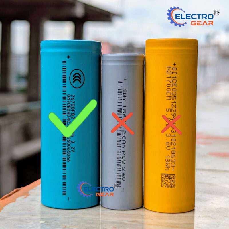 3.2V 26700 4.5Ah Lithium Iron Phosphate (LiFePO4) battery cell - Image 5