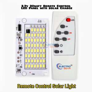 3.7V 30W Remote Control LED Panel with Solar Charging – Smart Solar LED Light Module