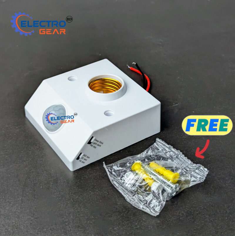 Infrared Motion PIR Sensor Light Lamp Holder Switch | E27 Lamp Holder Converter with Motion Detection - Image 2