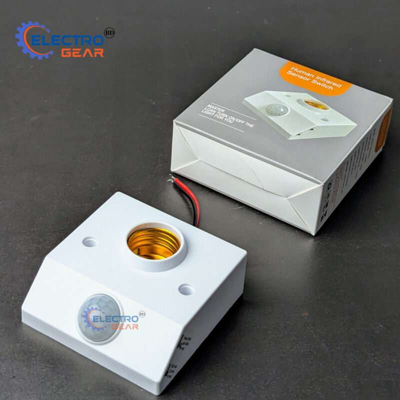 Infrared Motion PIR Sensor Light Lamp Holder Switch | E27 Lamp Holder Converter with Motion Detection - Image 3