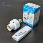 Smart B22/E27 to E27 LED Lamp Holder with Wireless Remote | AC 85–265V | Timer Control | Adjustable Light Socket Converter