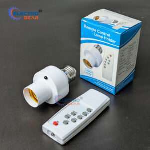 Smart B22/E27 to E27 LED Lamp Holder with Wireless Remote | AC 85–265V | Timer Control | Adjustable Light Socket Converter