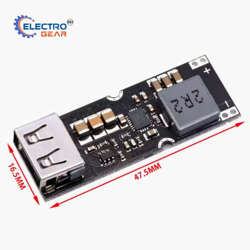 TPS61088 Single Cell Lithium Battery Boost Converter Module – 3.7V/4.2V to 5V/9V/12V QC2.0 QC3.0 Fast Charge - Image 3