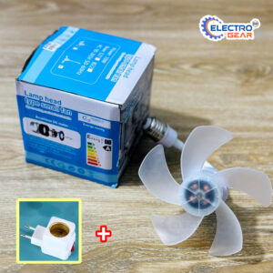 AC 220V 6 inch Brushless Fan With E27 to TWO PIN Lamp Holder